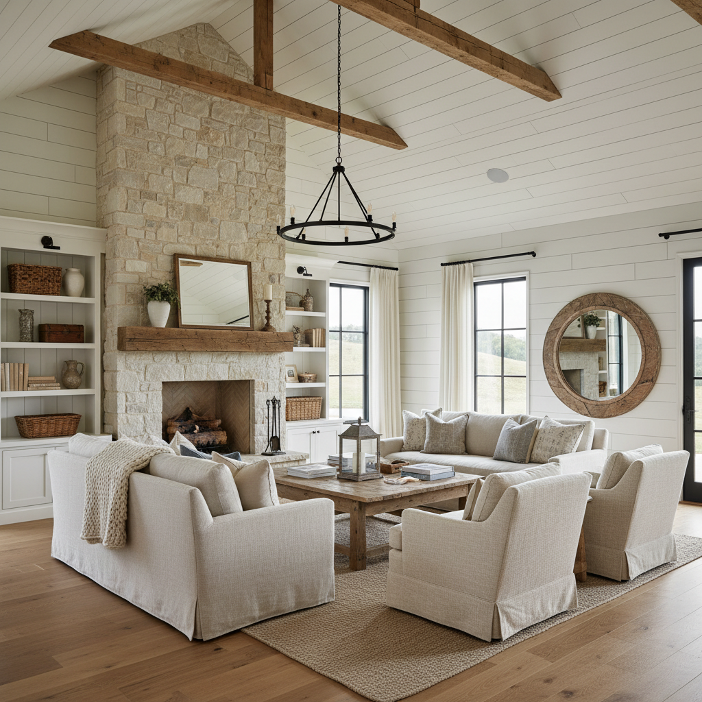 Modern Farmhouse - Living Room